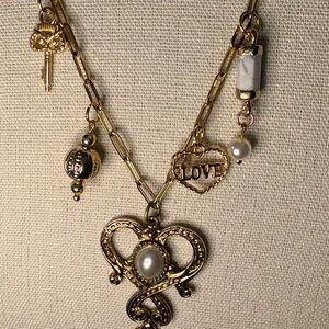 Handmade Upcycled Charm Necklace